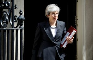AFP / Tolga AKMENLa Première ministre britannique Theresa May, le 22 mai 2019 à Londres